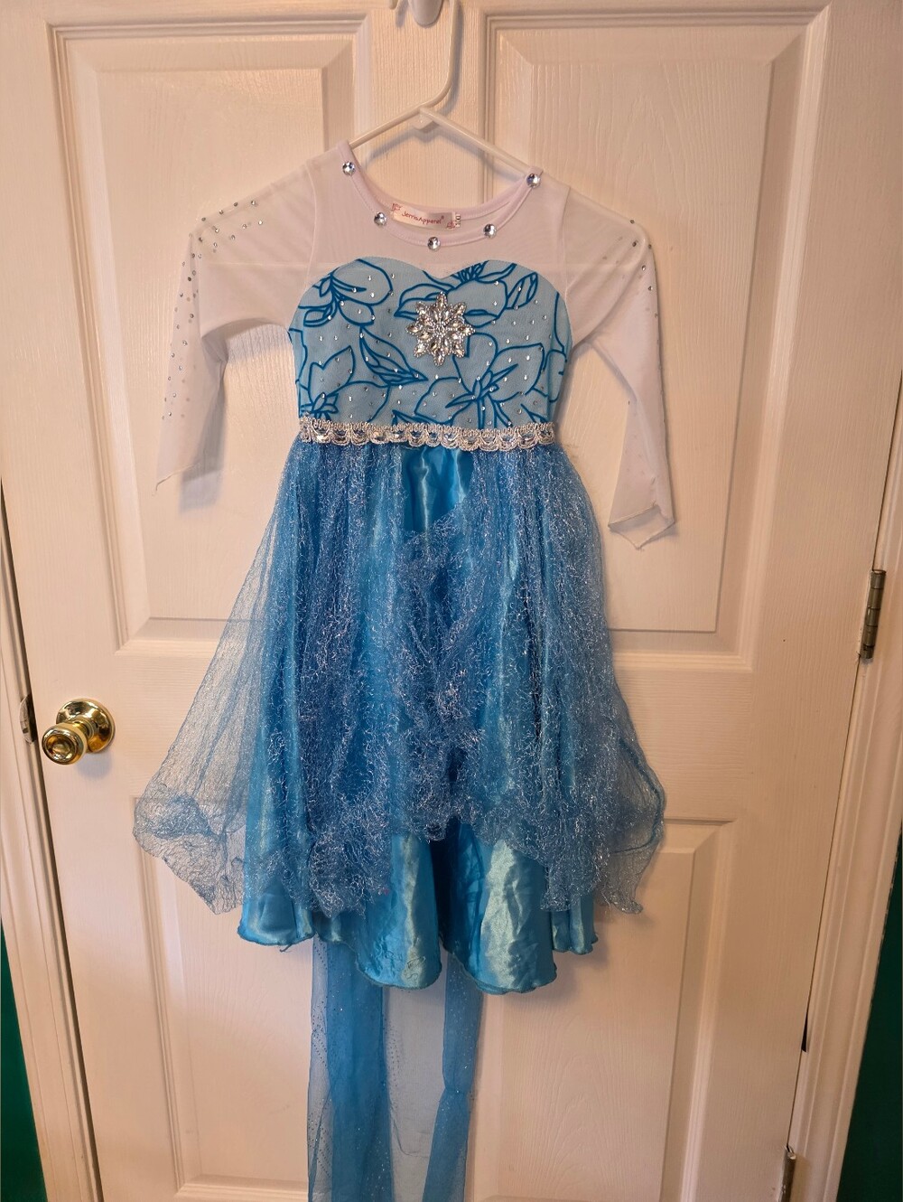 Blue Snowflake Princess Dress Costume Girls 100